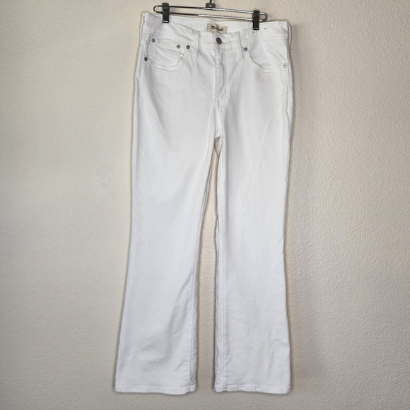 Madewell Pure White Kick Out Jeans 29 - Picture 2 of 7